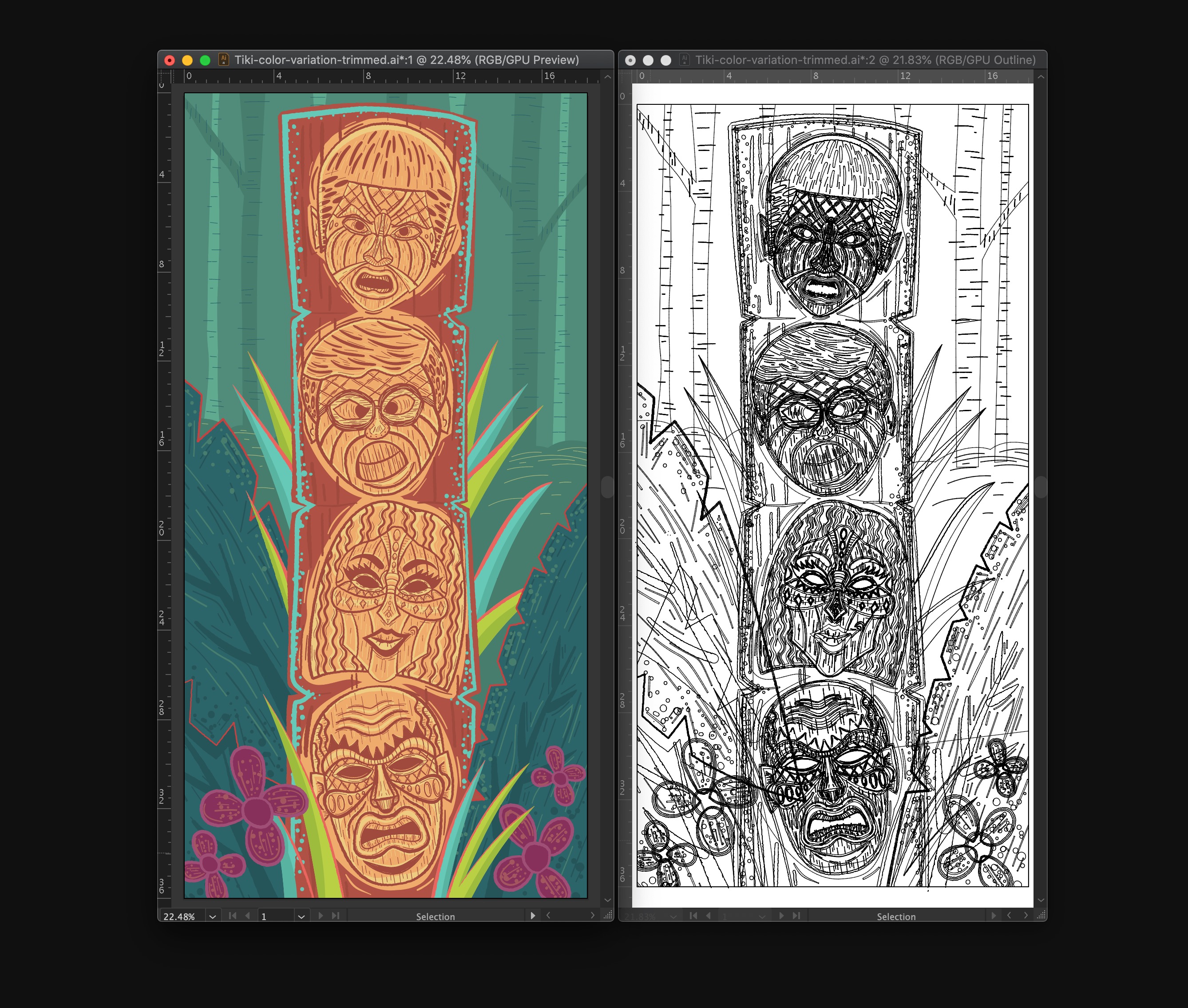 Eric Doggett Illustrator Outline Mode