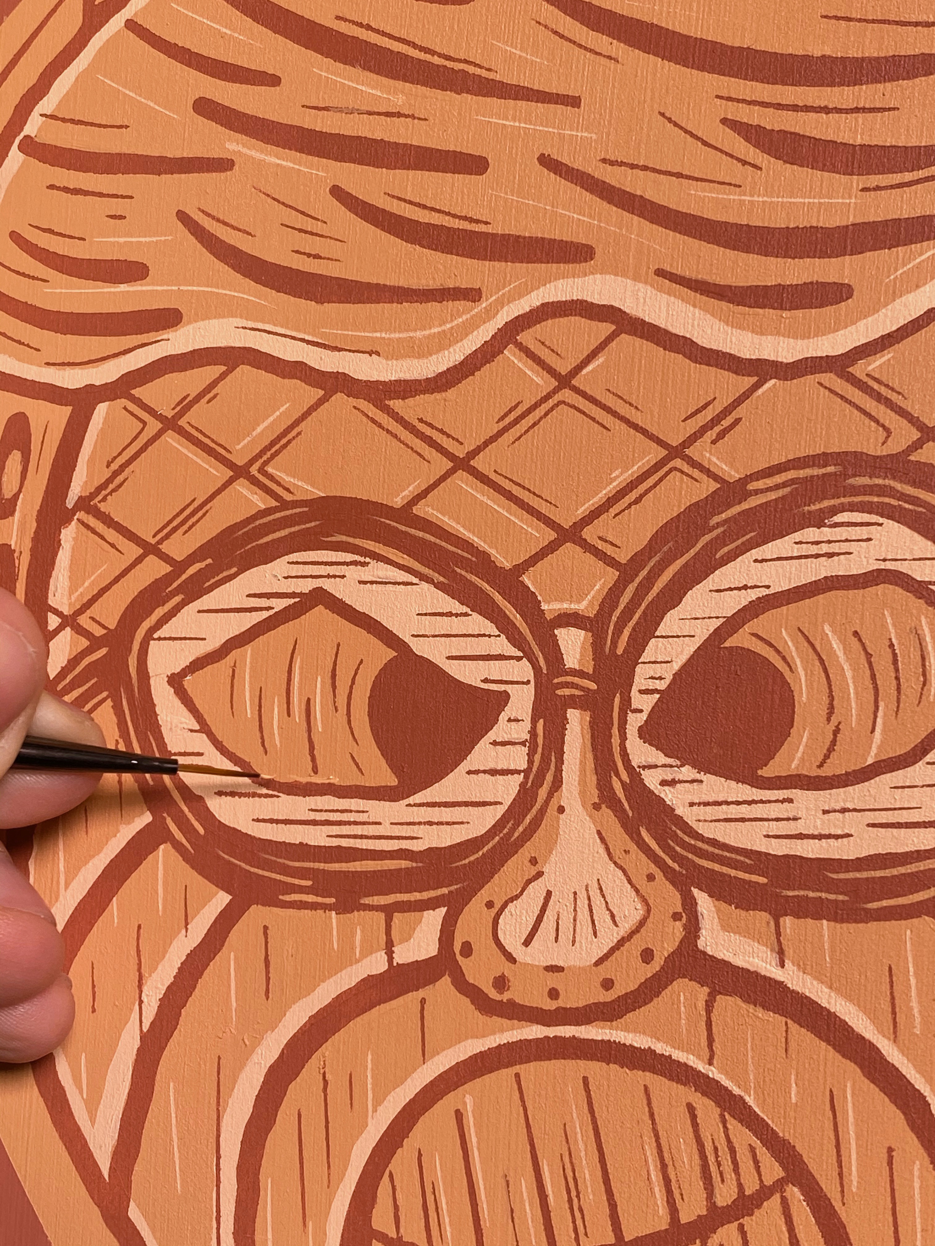 Eric Doggett Hand Painting Face